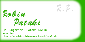 robin pataki business card